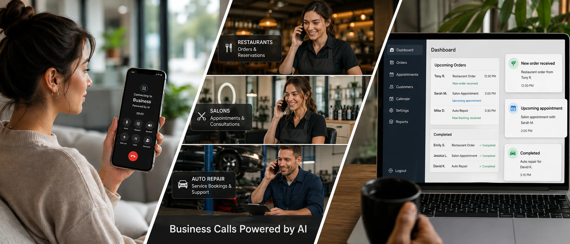 AI business call workflow